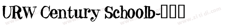 URW Century Schoolb字体转换
